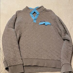 Patagonia Gray and Blue Quilted Jacket